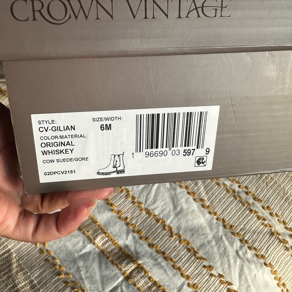 Crown Vintage Tan Suede Ankle Boots - Picture 4 of 4